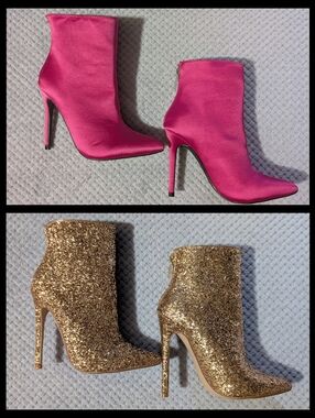 JustFab - 2 Pairs Stiletto Heel Boots
